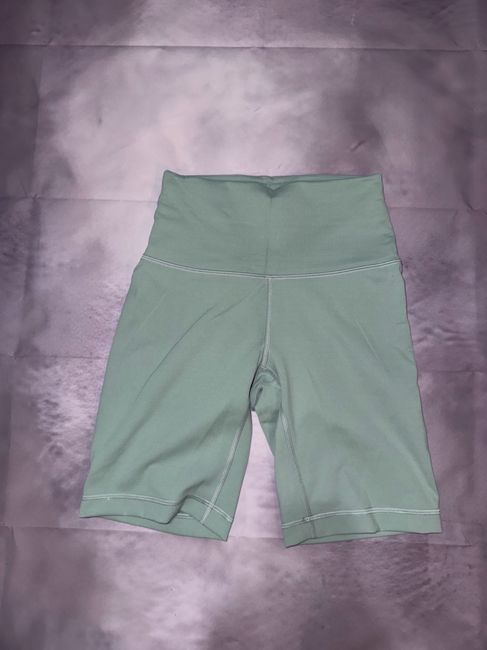 lululemon athletica Mint Green High-Waisted Athletic Shorts